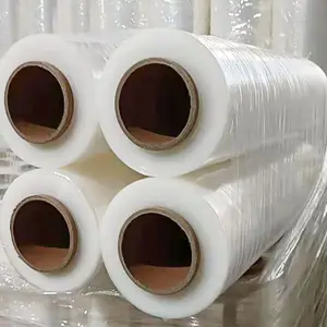 Good price heat resistant soft stretch wrap film transparent lldpe stretch wrap film jumbo rolls