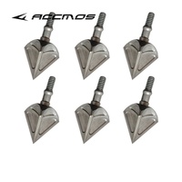 Pointes de flèche de chasse en acier inoxydable 440C à 3 lames, 100 grains, pour tir à l'arc et chasse en plein air