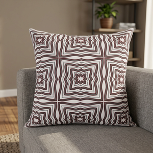 Housse de coussin carrée AIBUZHIJIA 60x60cm (24x24 pouces) décorative, 100% coton, bordure noire, motif animalier moderne - Product Image 1