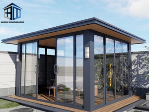 Véranda moderne en aluminium <span class=keywords><strong>4</strong></span> saisons, patio, <span class=keywords><strong>jardin</strong></span> <span class=keywords><strong>avec</strong></span> verre trempé - Product Image 3