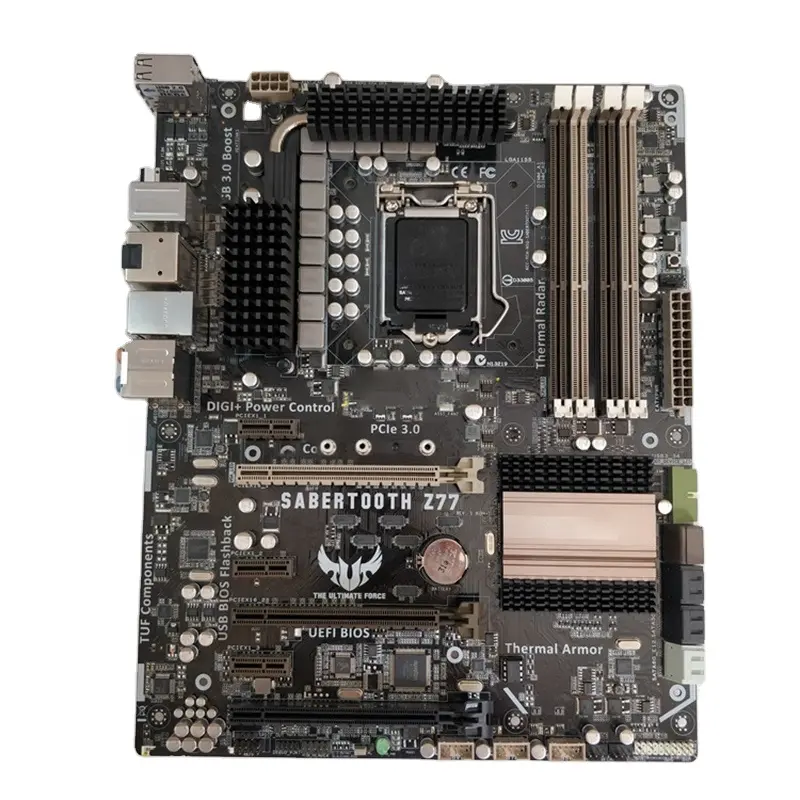 TUF SABERTOOTH Z77-placa base de escritorio para ASUS ATX, Z77 LGA 1155, compatible con Core i7/i5/i3, alta calidad, completamente probada, envío rápido