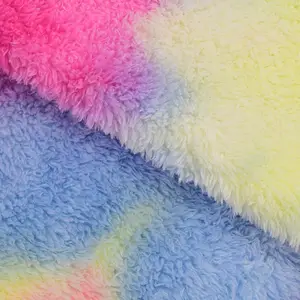 Agnelli di fabbrica eco-friendly in lana poliestere orsacchiotto piumino tessuto in pile di Sherpa