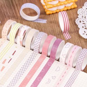 Set de Cintas Adhesivas Decorativas Washi de Doble Cara para Planificador Juvenil, 20 Rollos en Caja, Serie de Colores Macaron Sólidos, Estilo Vintage - Product Image 3