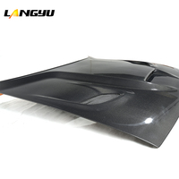 LANGyu Modification 2015-2021 Systèmes de carrosserie automobile Capot avant en fibre de carbone Challenger Type-Hellcat pour Dodge