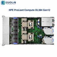 Serveur en rack HPE ProLiant Compute DL384 Gen12 pour applications de centre de données d'entreprise