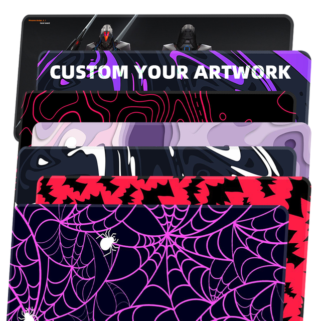 XXL High Quality Custom Branded Gaming Mouse Pad Quality PC Desk Pad with Stitched Sublimation Logo Mousepad