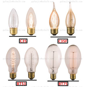 <span class=keywords><strong>Ampoule</strong></span> à filament vintage Edison Squirrel Cage A60 ST64 T45 G80 G95 40W, lampe Edison incandescente, culot B22 baïonnette / E27 à vis - Product Image 3