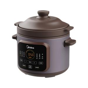 Olla de Cocción Lenta Eléctrica Midea de 5L, Multifuncional, Color Marrón Crepúsculo, Automática, de Cerámica, para Guisos - Product Image 6