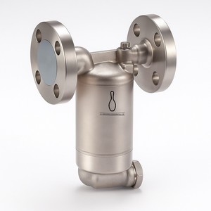 Piège à seau inversé horizontal IB701F CF8 CF8M en acier ANSI300 PN25 à raccordement à bride pour gaz haute température - Product Image 1