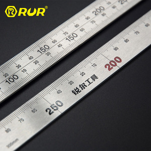 Rur Stainless Steel Ruler 300mm Industrial Measurement Tool Precision Metal Straight Edge - Product Image 2