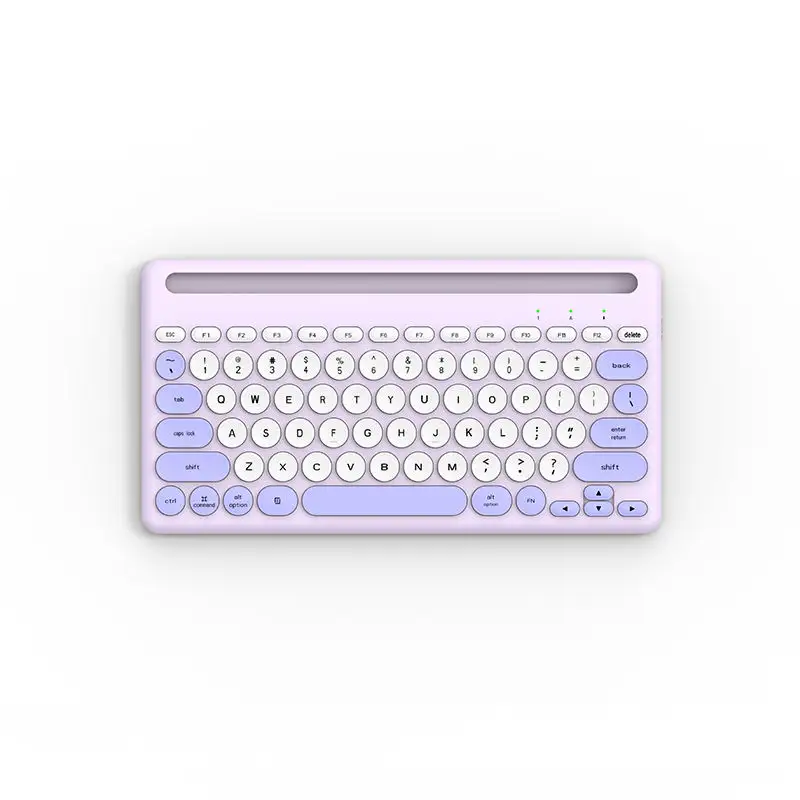 Multi colors different devices use wireless bluetooth keyboard for laptop ipad mac apple multi channels keyboard