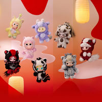 Offre Spéciale POPMART Série Have a Good Run Pendentif en Peluche Boîte Mystère Jouets de Collection Cadeau du Nouvel An