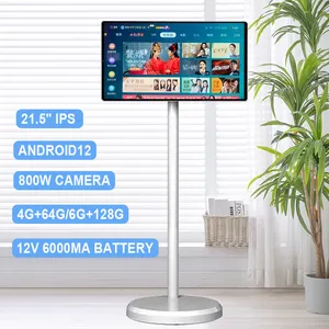 Jcpc Hd 21.5 Inch Smart Tv In-Cel Touchscreen Gym Gaming Live Kamer Android Draagbare Stand Door Me Bestie Tv