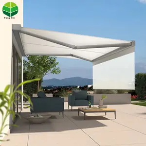 Gemotoriseerde Side Luifel Tent Patio Elektrische Pergola Zonneschermen Voor Deur