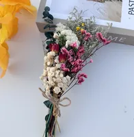 Ces fleurs en gros Mini Bouquet de fleurs séchées Babysbreath Lover Herbe Feuilles d'eucalyptus Petites fleurs décoratives