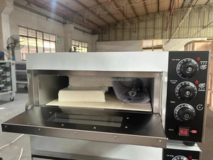 เตาอบพิซซ่าไฟฟ้าขนาดเล็กแบบสองชั้น อุณหภูมิ 350-400 องศา 220 โวลต์ อุปกรณ์เบเกอรี่ เตาอบพิซซ่าขนาดเล็ก - Product Image 3