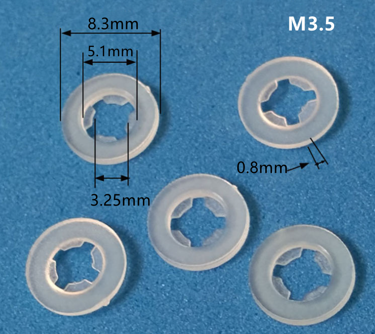 Glarks 280Pcs Internal Tooth Starlock Push On Locking Washers Speed Clips Fasteners Assortment