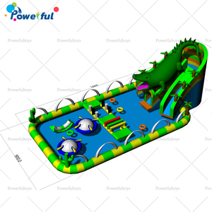 Parc à thème gonflable, parc aquatique gonflable pour jardin, aire de jeux gonflable avec <span class=keywords><strong>piscine</strong></span> - Product Image 4