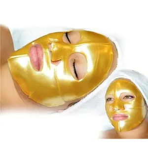 Máscara facial de cristal de colágeno do ouro 24k