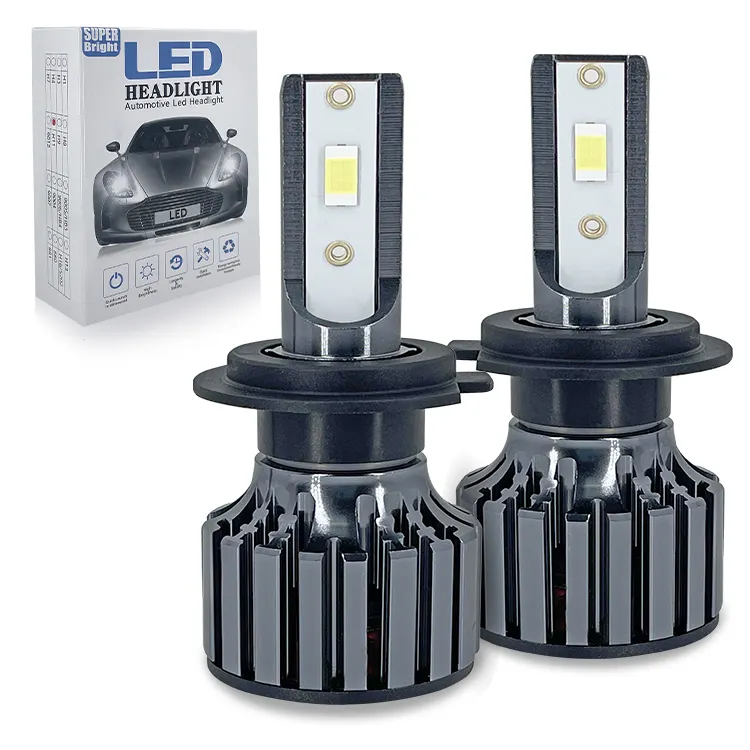 Super Bright Auto Lighting System Car Led Headlight Bulb H11 H7 H4 H13 9005/hb3 9006/hb4 50w Auto Led Bulbs Headlights S8