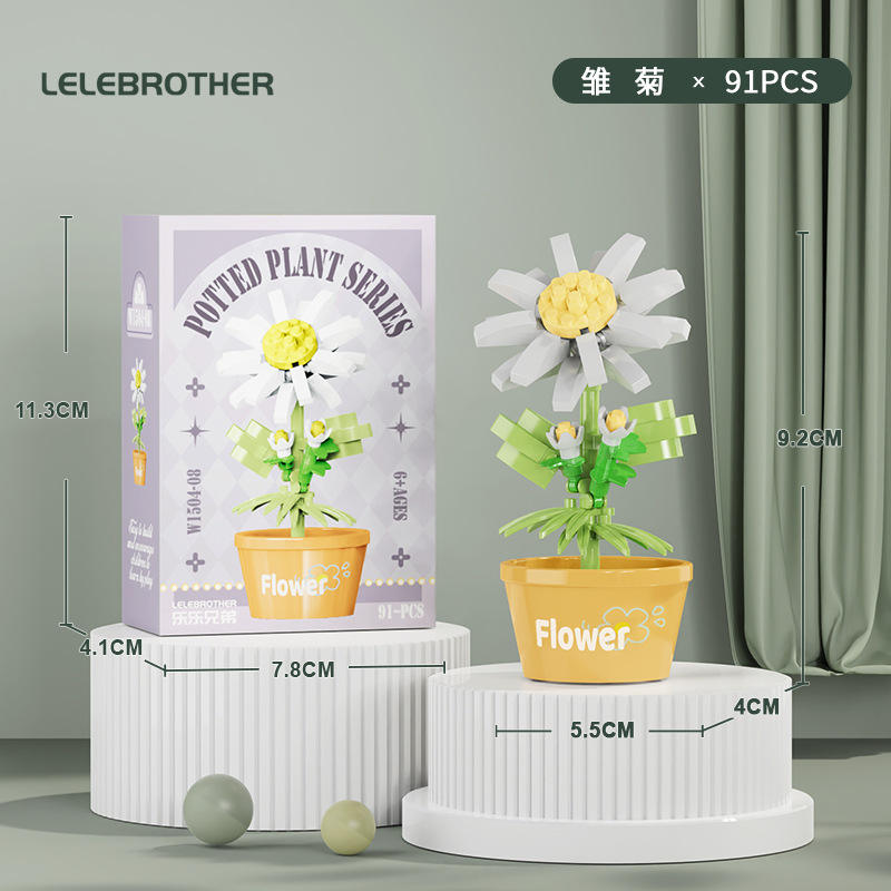 W1504-08 margarita 91 piezas 240 piezas caja de color