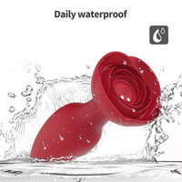 Nouveauté 2023 : Vibrateur en forme de rose, plug anal, jouets pour adultes, masseur de prostate, silicone, télécommande, plug anal en forme de rose