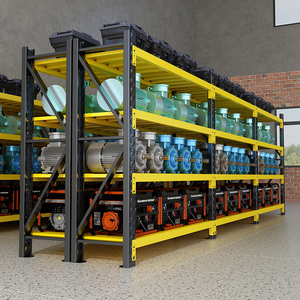 Conteneur à roulettes robuste en acier inoxydable moderne pour le stockage de marchandises, étagère d'entrepôt pour manteaux, pneus et usage en cuisine - Product Image 5