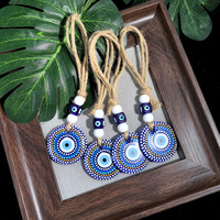 Amulette turque Nazar en résine, œil bleu contre le mauvais œil, pour arbre de Noël, mur, porte de voiture, décoration de protection et de bénédiction