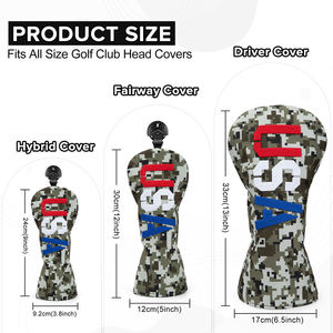 Housse de protection imperméable pour tête de club de golf en nylon, personnalisable avec logo - Product Image 6