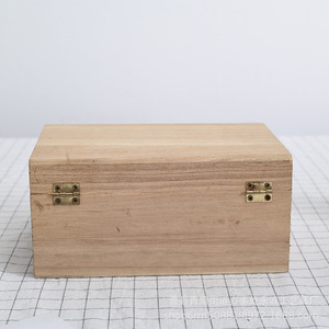 Wooden Storage <b>Box</b> Rectangle 8.5cm Lockable <b>Gift</b> Craft Use - Product Image 3