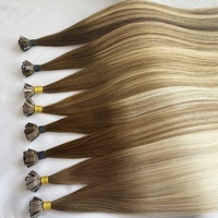 Extensions de cheveux humains à kératine italienne doublement étirées, vierges, alignées sur les cuticules, à pointe en K, à pointe plate et à pointe en U, modèle 2025, les plus vendues
