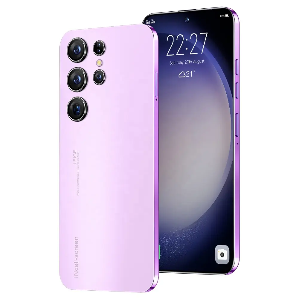 Yüksek kaliteli S23 Ultra Unlocked 4g 5g klon cep telefonu 6.8 inç Smartphone S23 Goiaxy S23 Ultra akıllı telefon