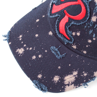 Casquette de baseball snapback unisexe à 6 panneaux, visière incurvée, bicolore, motif lettres sportif, avec logo – Respirante et imperméable, idéale pour Noël