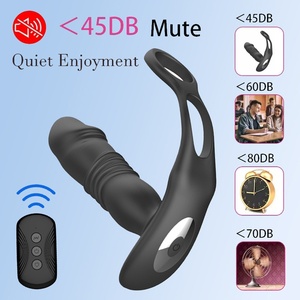 Massaggiatore Prostatico e <span class=keywords><strong>Vibratore</strong></span> Anale per Punto G a 10 Velocità, Ricaricabile Tramite USB <span class=keywords><strong>con</strong></span> <span class=keywords><strong>Telecomando</strong></span> e Controllo via App - Product Image 4