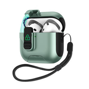 <span class=keywords><strong>Coque</strong></span> d'écouteur 3D monobloc améliorée Clip de verrouillage antidérapant + support de téléphone caché Étui anti-choc résistant à l'huile pour <span class=keywords><strong>Pro</strong></span>/Pro2 - Product Image 3