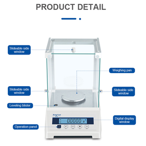Hot bán cao accuratity 100g/0.1mg kỹ thuật số điện tử phân tích cân bằng 0.0001g cân bằng cho phòng thí nghiệm (RS232 giao diện) - Product Image 4