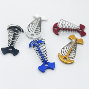 Piquets de tente en alliage d'aluminium Fiery Fox, grande ressorte en chevrons, pour bâche de camping extérieure, utilisation toutes saisons, qualité industrielle - Product Image 1