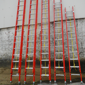 Industriële Stijl Dubbele Telescopische Glasvezel Multifunctionele Uitbreidingsladder Voor Thuismagazijn Ziekenhuis Gebruik - Product Image 4