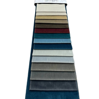 Tissu en velours hollandais uni teint avec envers en polaire 100 % polyester pour canapé, collection 2026
