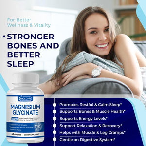 Cápsulas de Glicinato de Magnesio de Alta Absorción para Dormir, Alivio del Estrés, Apoyo Energético, Vegano, Sin GMO, Fabricante OEM de Marca Privada - Product Image 5