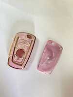 Casing Kunci Mobil TPU Lembut Anti Air Modifikasi Silikon Mewah 2 Tombol Mazda Fob Cover Universal