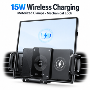 Wireless Charging Car Phone Holder for Foldable Phones and Large-Screen Navigation Devices - Product Image 3
