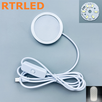 Lampe LED circulaire USB-C 5V blanc chaud pour kit d'éclairage LED Bambu Lab 001 MH001, éclairage minimaliste pour la maison, impression 3D, modèle DIY