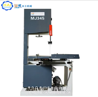 Scie à ruban verticale pour bois 2,2 kW 220V/380V avec table coulissante 250 mm de hauteur 360 mm de largeur 45 °   Machine à découper le bois en biseau