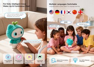 Asistente <span class=keywords><strong>de</strong></span> Voz con IA, Robot <span class=keywords><strong>de</strong></span> Compañía Inteligente, Máquina <span class=keywords><strong>de</strong></span> Aprendizaje <span class=keywords><strong>de</strong></span> Educación Temprana con IA, Juguete <span class=keywords><strong>de</strong></span> Aprendizaje Interactivo, Compañero con IA para Niños - Product Image 2