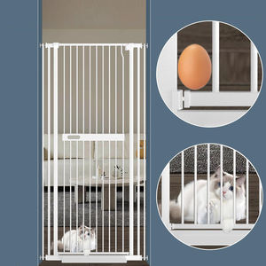 Extra alto, Auto Close Walk Thru cancello di sicurezza per cani cancello per animali domestici per porte, ringhiere, doppio bloccaggio, include estensione - Product Image 5