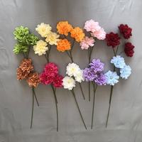 3 pivoines d'hibiscus pour décoration de mariage et de maison, fleurs artificielles en plastique et en soie, fleurs de pivoine simulées