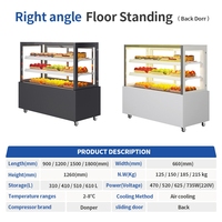 Vitrine Réfrigérée Commerciale Baiwin pour Gâteaux et Pains – Réfrigérateur de Boulangerie pour Petits Supermarchés