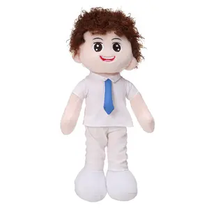 Personalizzato fabbrica di fabbricazione bambola peluche ripiene tessuto rag doll per i bambini