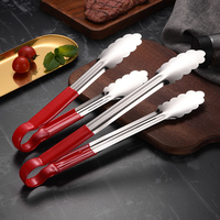 Pinces de cuisine antidérapantes en acier inoxydable de qualité supérieure pour buffet, traiteur et service de salades